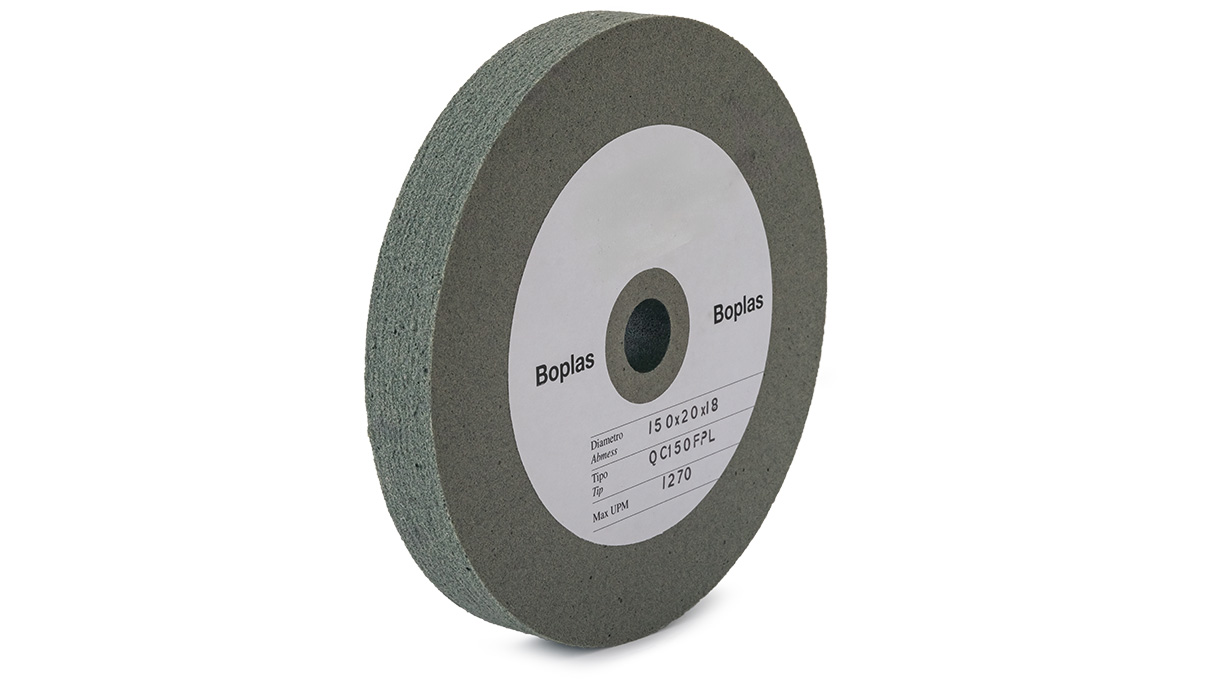 Boplas Gummischleifscheibe QC 150 FPL Ø150, Loch 18 mm, Breite 20 mm