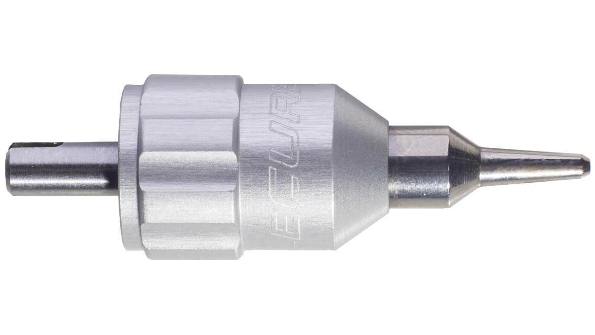 Lecureux Schraubendreherkopf Screw-On, Ø 1,8 mm, grau, mit Klingenhalter