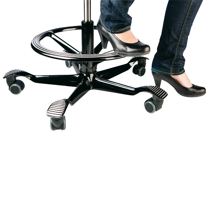 Fußring schwarz für Capisco Puls Sattelstuhl 8010, Ø 700 mm