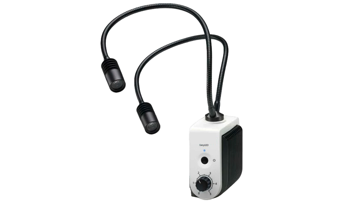 Doppelspot-Leuchte EasyLED Plus, inklusive Adapter für Stative K/M und für Säule 32 mm