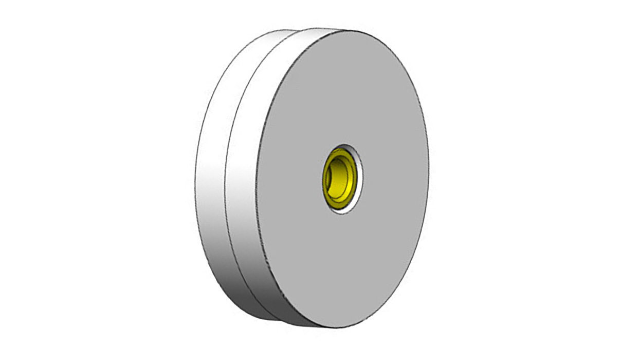 Horia EMS 100 01 27 28 Druckstück für flache Uhrengläser, Ø A 27 mm, Ø B 28 mm
