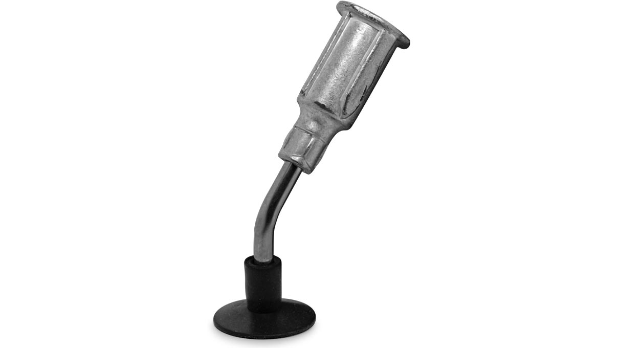 Gebogene Endspitze für VOH BV-03, zur Montage von Saugstempeln