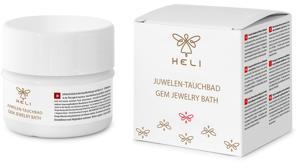 Heli Juwelen-Tauchbad, mit Waschkorb, 150 ml