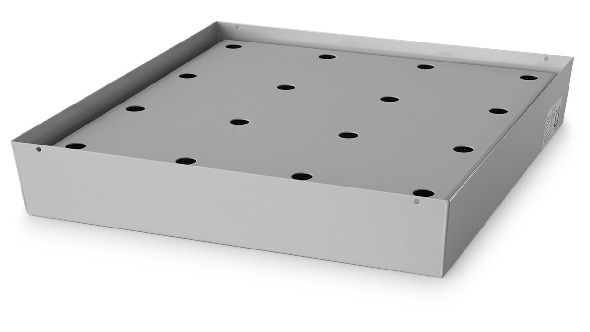 Sicherheitsunterbauschrank Typ 90, Breite 59,3 cm, 1 Flügeltür, 1 Lochblech, 1 Bodenauffangwanne