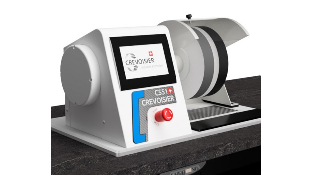 Crevoisier C551 (M12) auf Werktisch SLINE2 Compact, inkl. Absaugung, Tischplatte schieferfarben ohne
Tischumrandung, Netzteil unten (400 V)