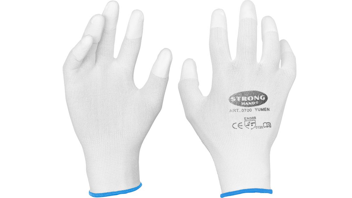 Arbeitshandschuhe, verstärkte Fingerkuppen, 1 Paar, Größe 10