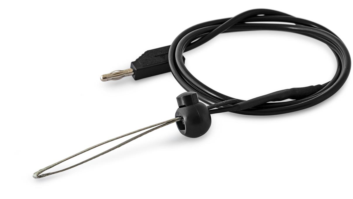 Lampert flexibles Kontaktband mit Klemme, Stecker 4 mm, Kabel 1 m