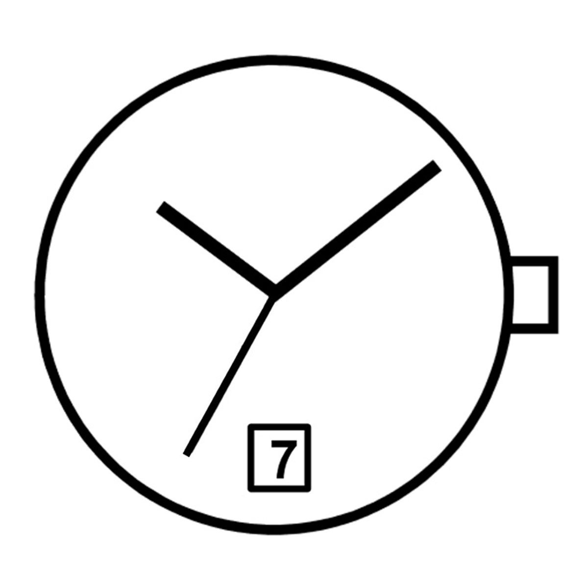 AU-Werk Morioka (Seiko SII) PC32 H1 10 1/2''' DATE6 SC Quarz (377 | SR626SW)