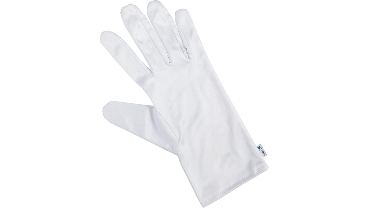 Heli Präsentationshandschuhe, Mikrofaser, weiß, Größe L, 1 Paar