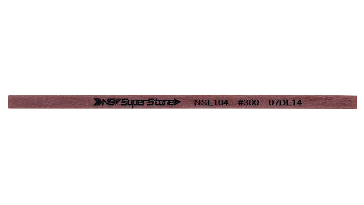 Keramikfaserfeile, flach, Korn 300, 1 x 4 x 100 mm, hellbraun