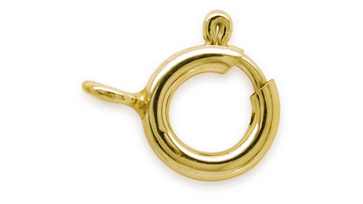 Federring ohne Bund, 375/- Gelbgold, Ø 5,5 mm, Farbe Gelb