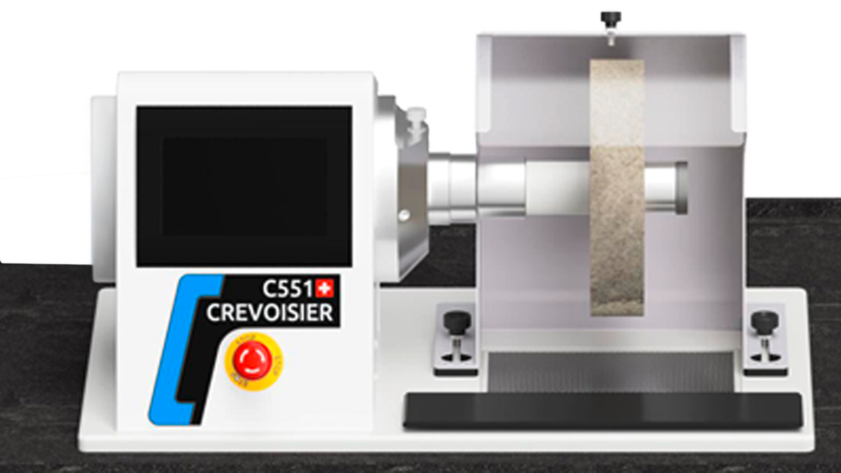 Crevoisier C551 (M12) mit Werktisch SLINE2 Short, inkl. Absaugung, Tischplatte schieferfarben, mit
Tischumrandung, Netzteil unten (400 V)