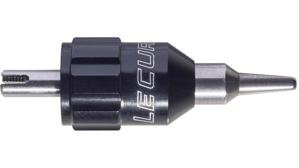 Lecureux Schraubendreherkopf Screw-On, Ø 3,2 mm, schwarz, mit Klingenhalter