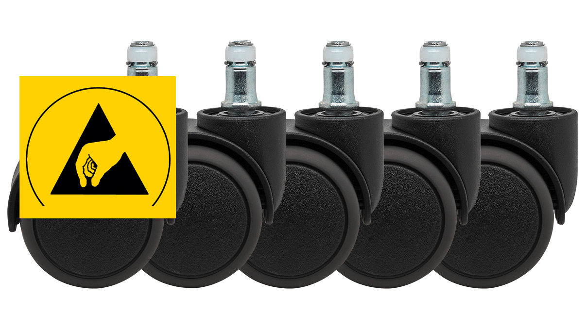 Bimos Sitz-Stopp-Rollen für Texon ESD Arbeitsstühle