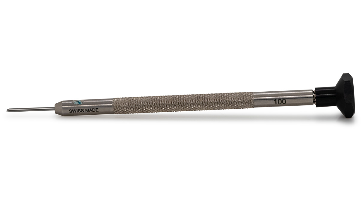 Ergo Schraubendreher, Schlitz (T), 1 mm, Schwarz, Edelstahl