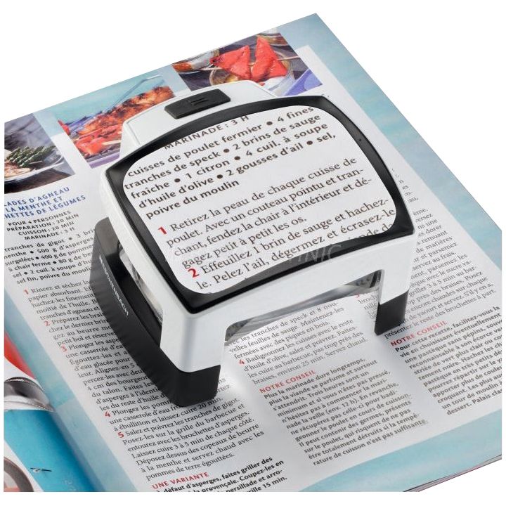 Eschenbach 1566 Visolux+ Lupe, 100 x 75 mm, Vergrößerung 3x