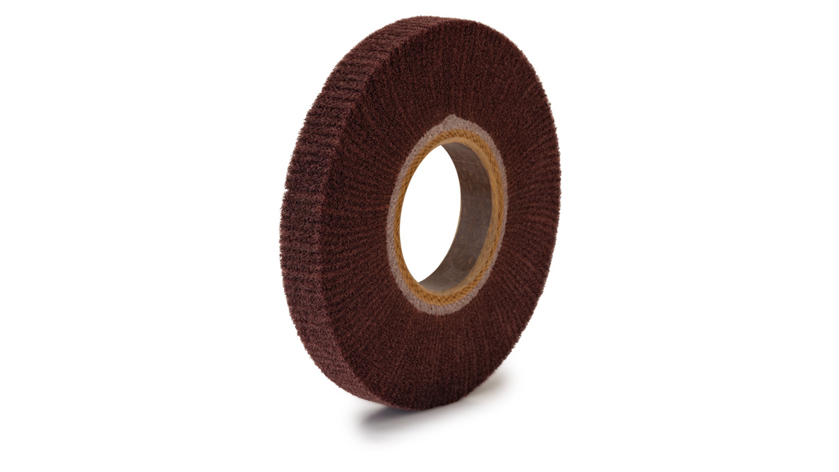 Lamellenbürste Scotch Brite CF-FB, Härte 5, Körnung AVF (sehr fein), 200 x 25 x 76 mm