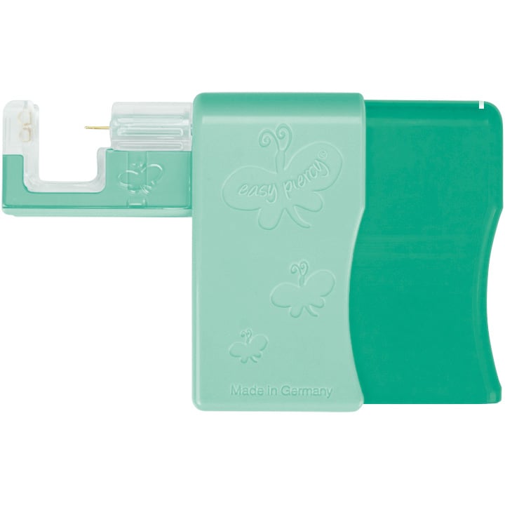 1 Paar Easy Piercy Comfort Ohrstecker Ø 2,95 mm, weiß, Granat Imitation