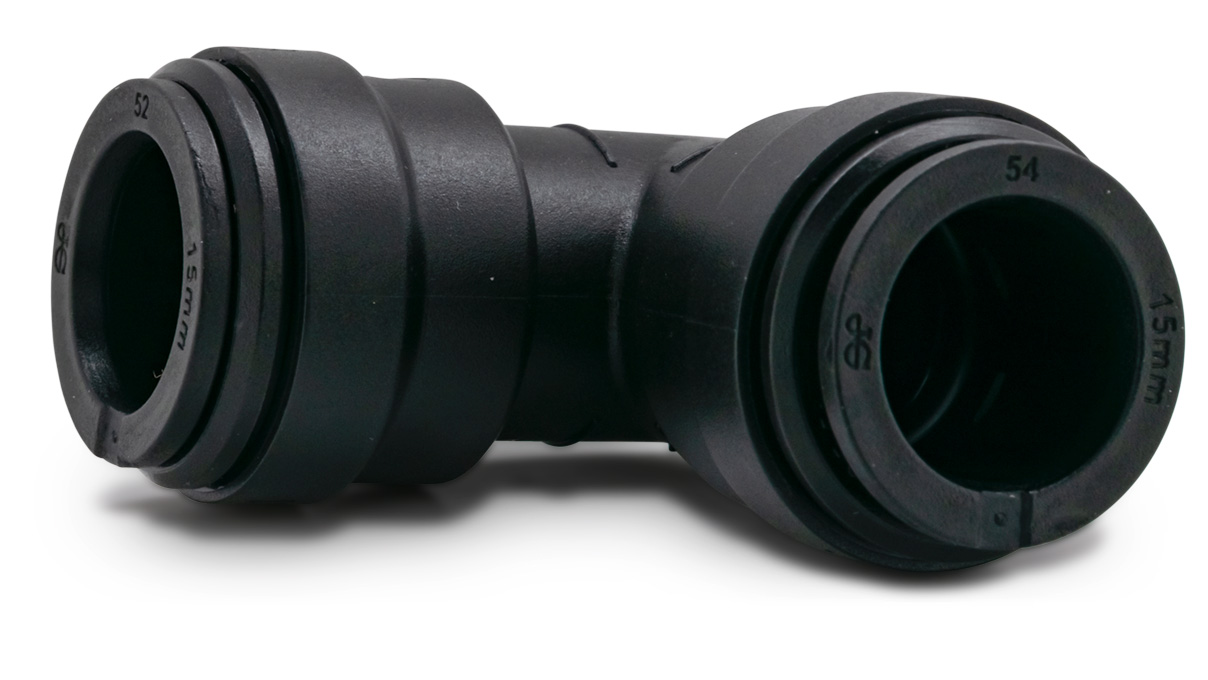 90° Winkelverbinder für Außen- Ø 15 mm