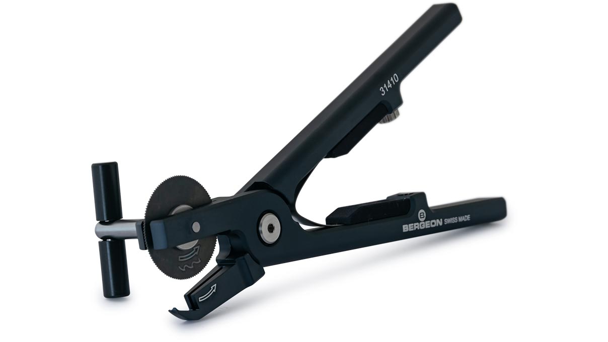 Bergeon 31410 Ringsägezange, mit Sägeblatt aus HSS Schnellarbeitsstahl, für Ringe aus Messing, Gold und
Silber