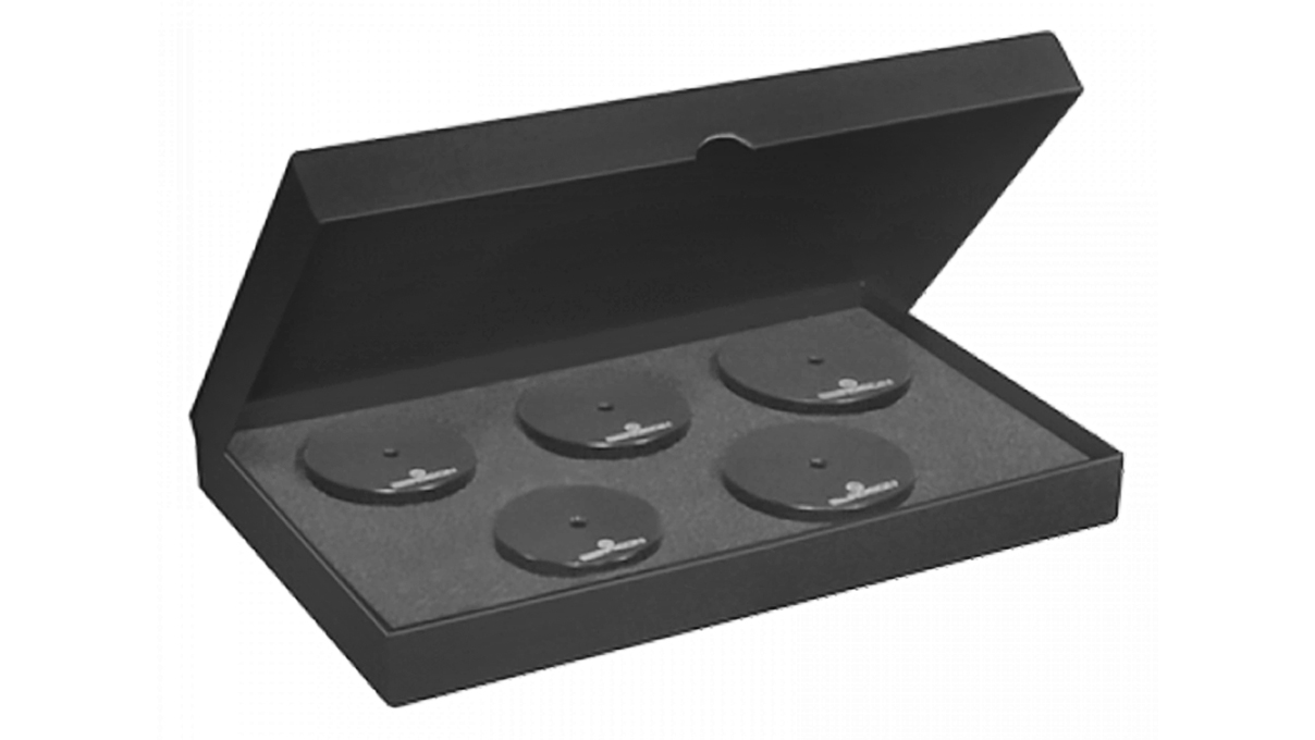 Bergeon 6527-5P-XL Sortiment von 5 POM-Drucktücken XL, Gewinde M6, Dicke 18 mm