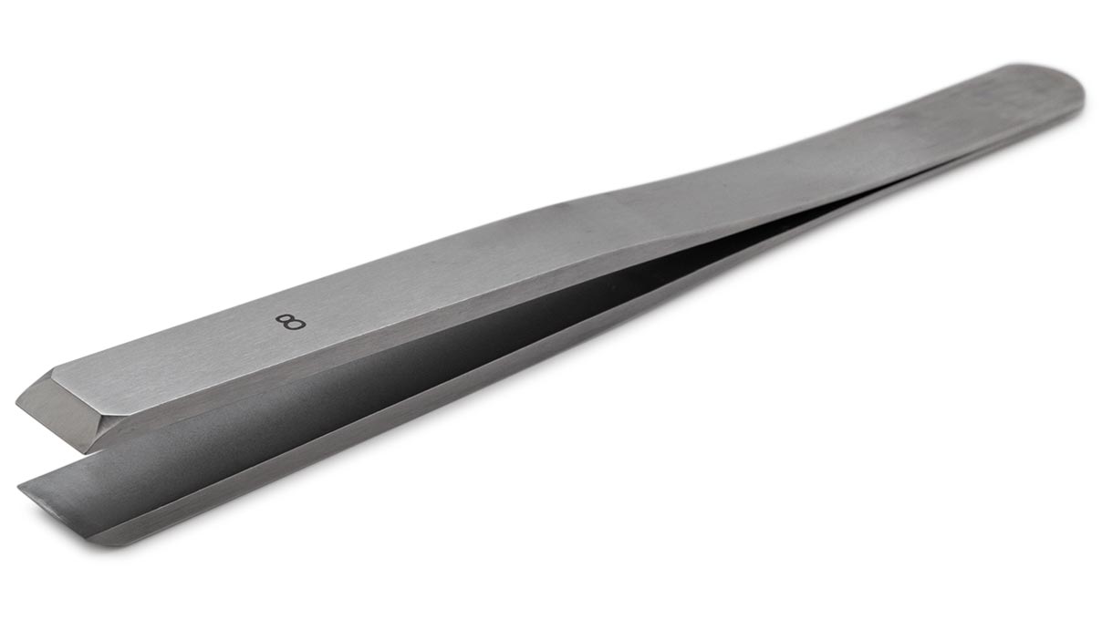 Dumont Pinzette, Form 8, Kohlenstoffstahl, 115 mm