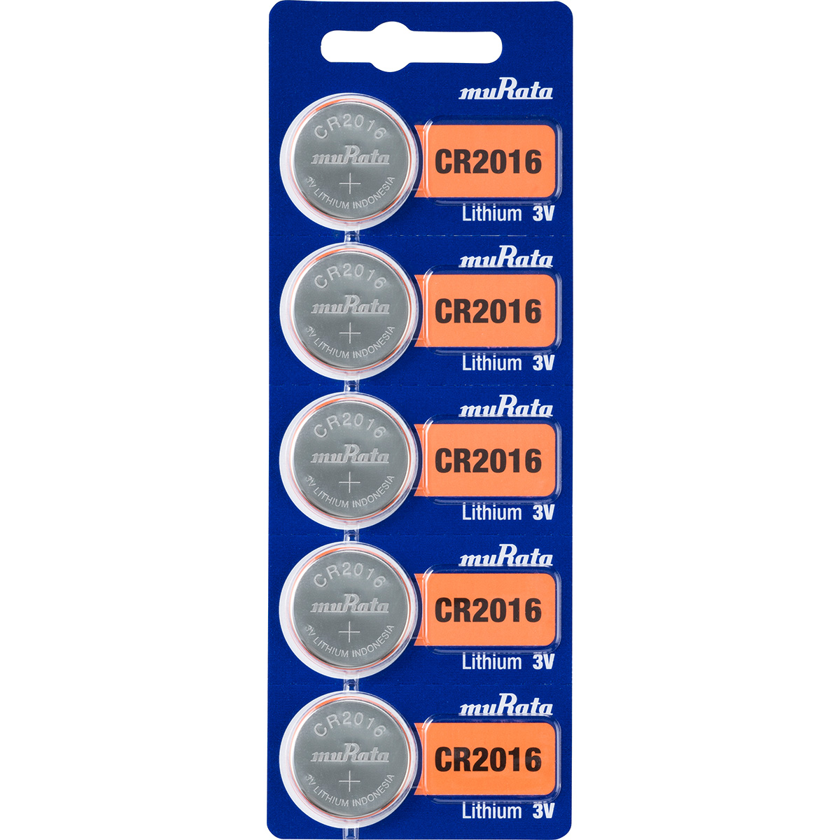 Murata Lithium Batterie CR 2016, Stripverpackung