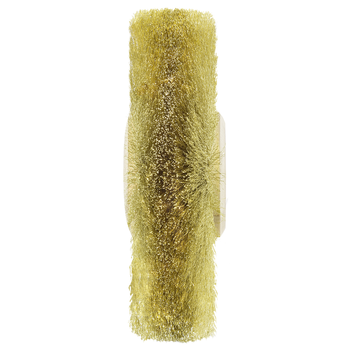 Rundbürste, Messing, Ø 100 mm, Draht 0,12 mm, 4-reihig, mit Holzkern