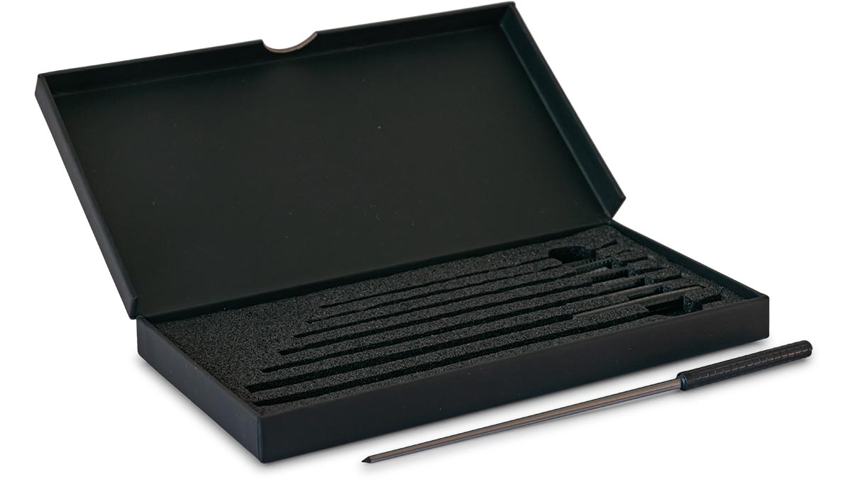 Bergeon 30543-AP Glättahlen, mit PVC-Heft, Sortiment