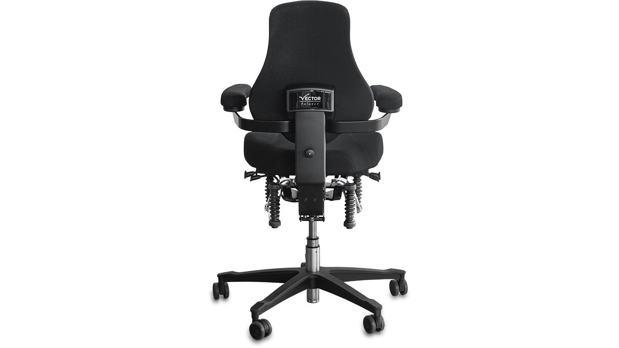 OneUP Arbeitsstuhl mit Sattelsitz, Höhe 42 - 52 cm, 180° Armlehnen, weichen Rollen, Felicity Bezug