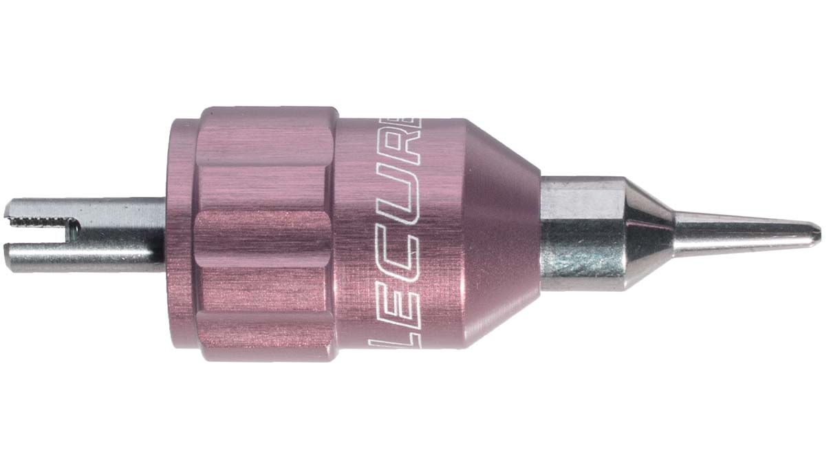 Lecureux Schraubendreherkopf Screw-On, Ø 0,6 mm, rosa, mit Klingenhalter