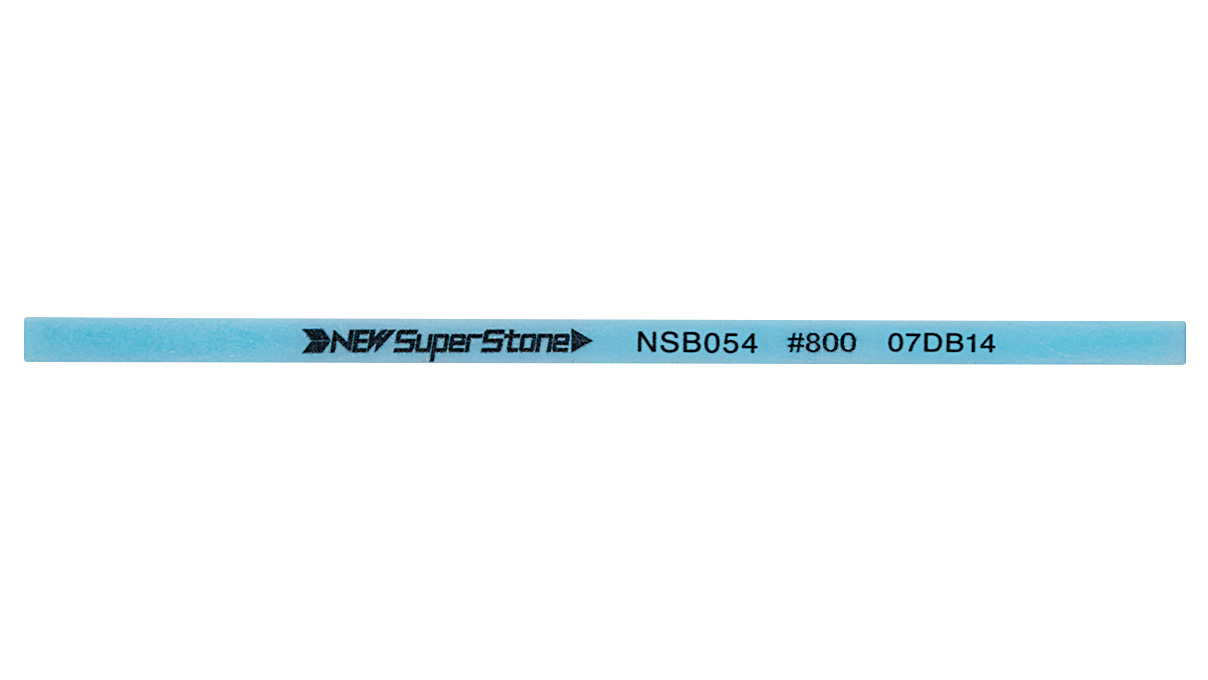 Keramikfaserfeile, flach, Korn 800, 0,5 x 4 x 100 mm, blau