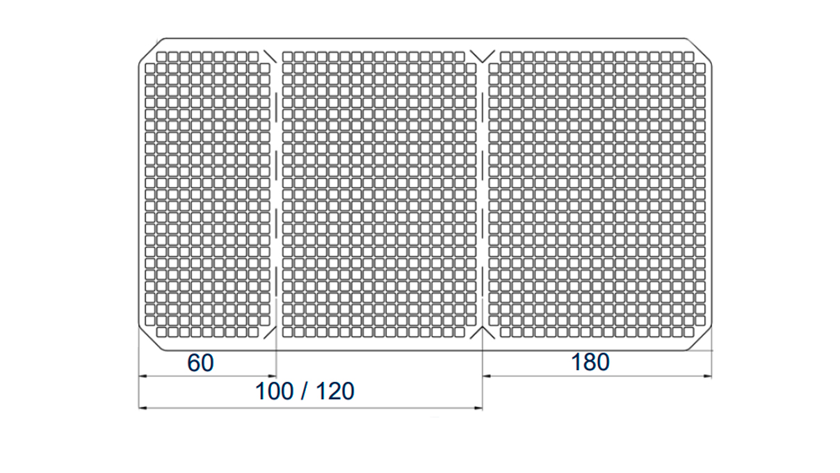 Silikonmatte für Elmasonic und Elmadry, Größen 60/120/180/300