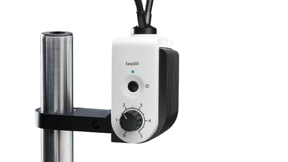 Doppelspot-Leuchte EasyLED Plus, inklusive Adapter für Stative K/M und für Säule 32 mm