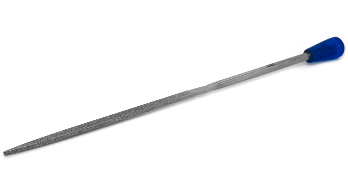Diamant-Nadelfeile, flachspitz, Körnung D 91, Belag 70 mm, Länge 140 mm