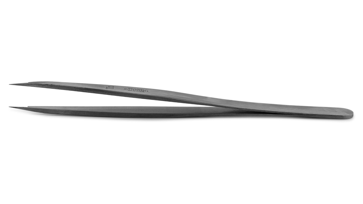 Dumont Pinzette, Form 10B, Kohlenstoffstahl, 120 mm