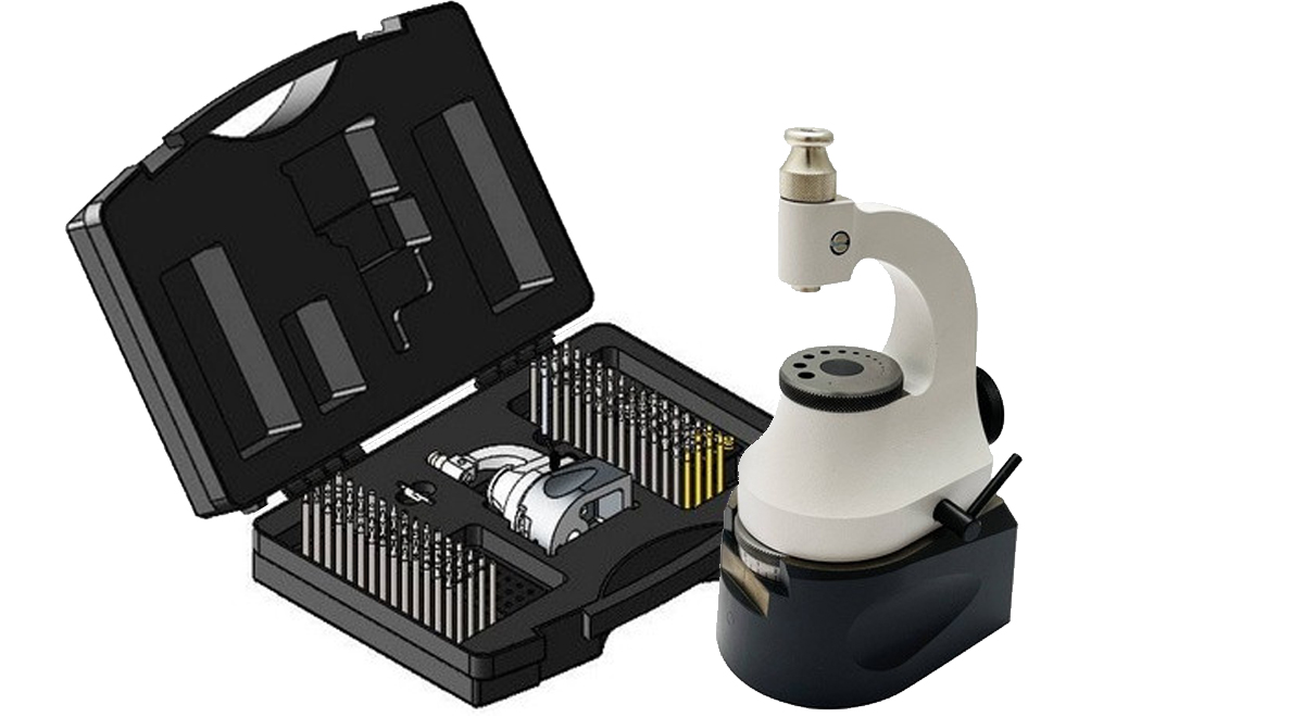 Star 15285-93C Steineinpress- & Triebnietwerkzeug zum Nieten und Einpressen, 120 Punzen und 24
Ambösschen, mit Sockel, in Koffer