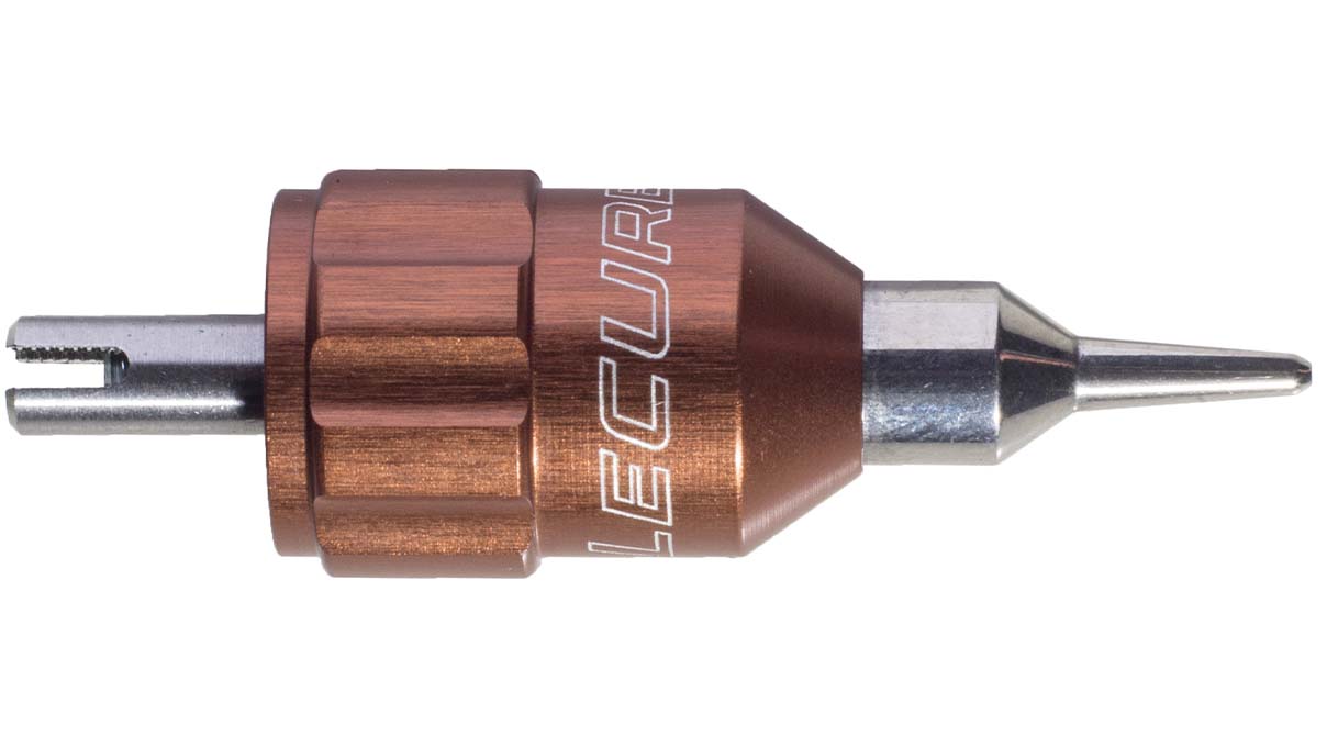 Lecureux Schraubendreherkopf Screw-On, Ø 2,5 mm, braun, mit Klingenhalter
