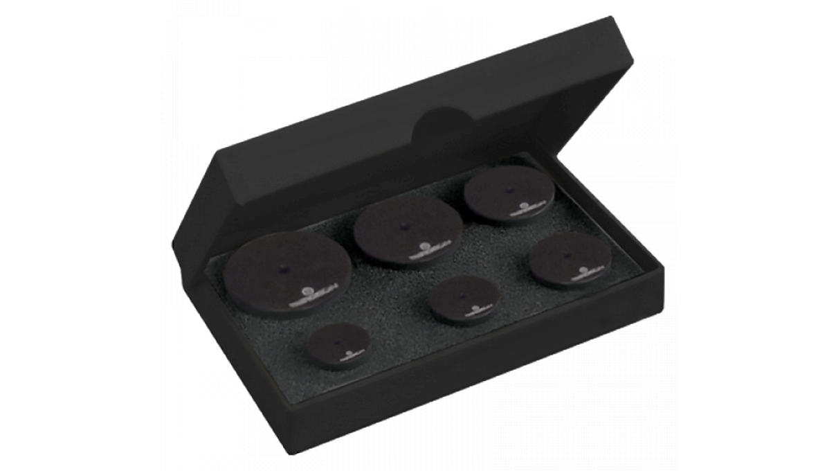 Bergeon 6527-6P Sortiment von 6 POM-Druckstücken, Gewinde M6, Dicke 14 mm