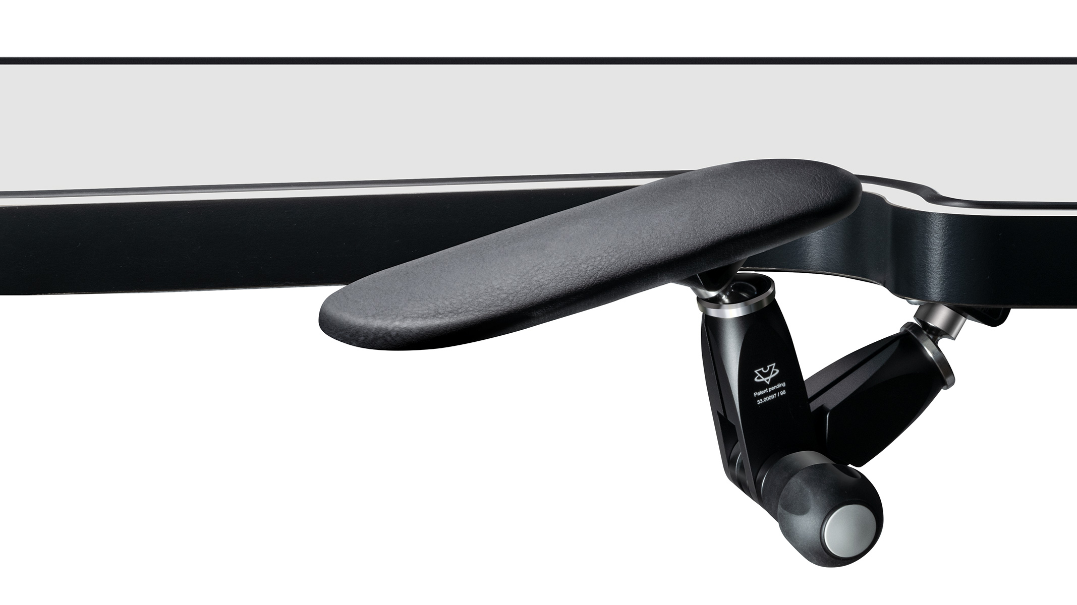 VOH Armauflagen kurz, 3D verstellbar, schwarz, Sonderausstattung für Ergolift Evolution (Ergo Suite, swiss
patent)