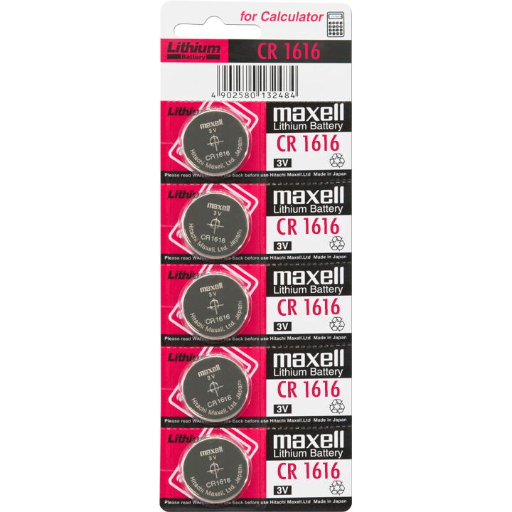 Maxell CR 1616 Lithium in Stripverpackung