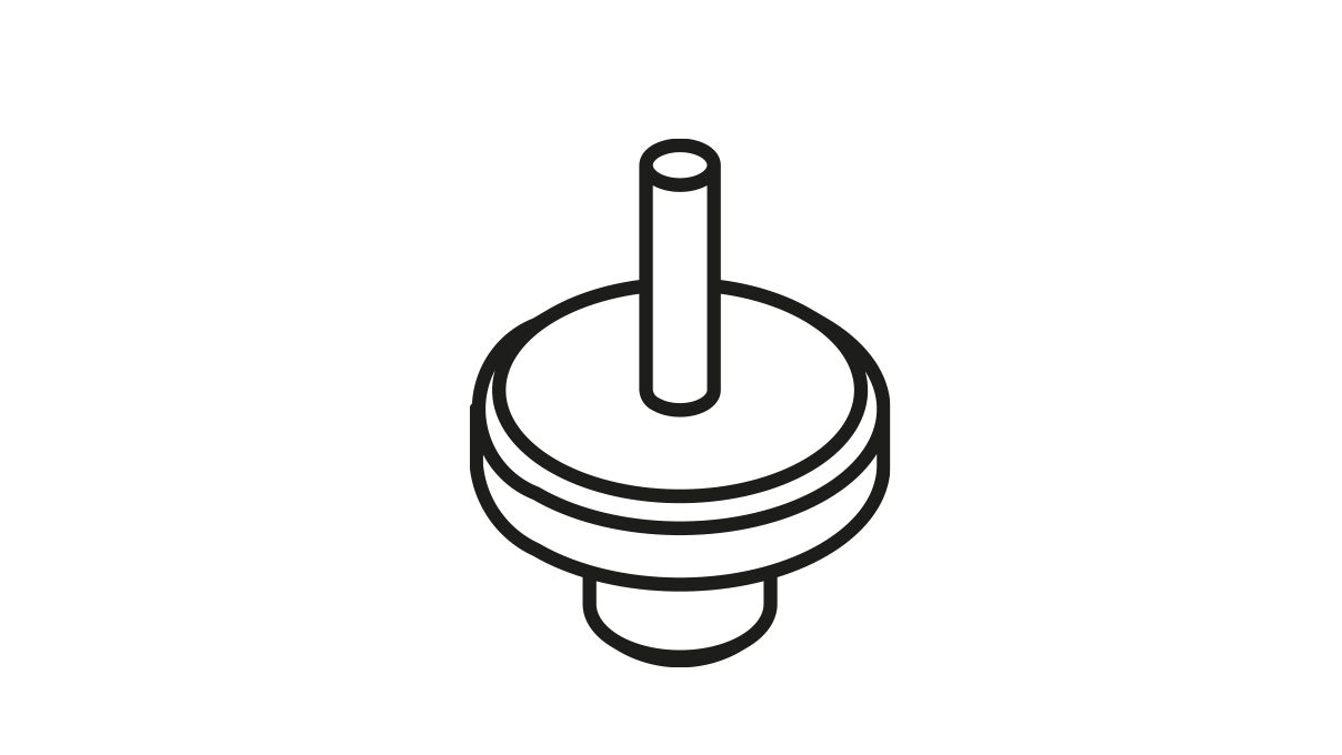 Bergeon 15285-T25 Ambösschen zum Ausschlagen von Schrauben, Ø 1,5 mm, gehärteter Stahl