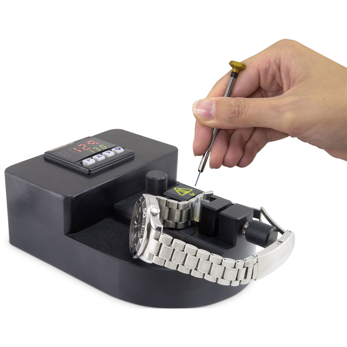 Heizbarer Pressstock für Metallarmbänder, 230 V