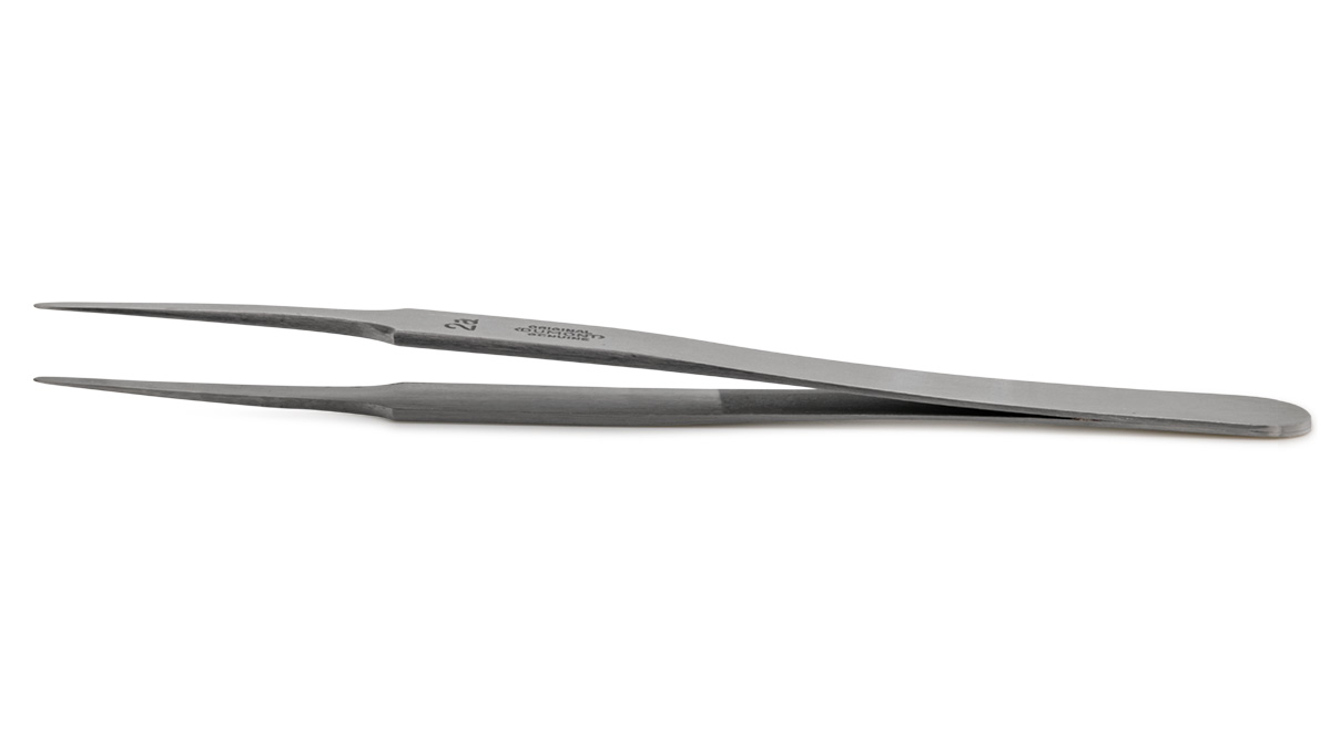Dumont Pinzette, Form 2A, Kohlenstoffstahl, 120 mm