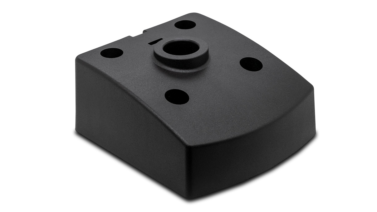 Sockel für Waldmann Leuchten, Kunststoff, flach, schwarz