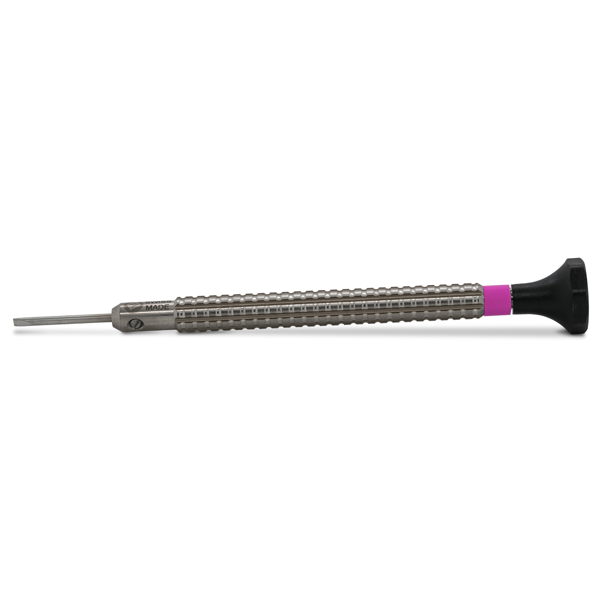 Bergeon 7965-220 Schraubendreher, Klinge 2,2 mm, rosa, für Drehmomenttrommeln