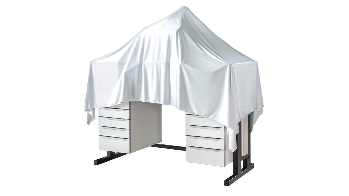 Abdecktuch, Mikrofaser, weiß, 240 x 160 cm