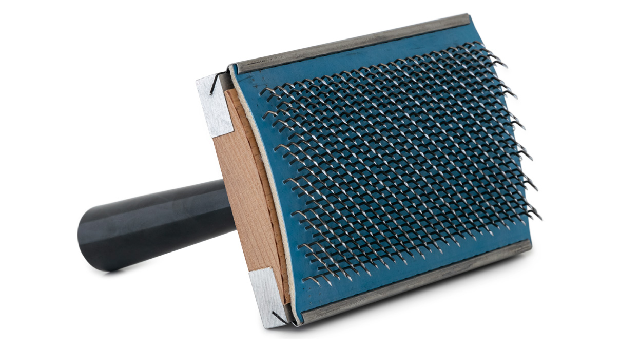 Kardierkamm zum Harmonisieren von Schwabbelscheiben