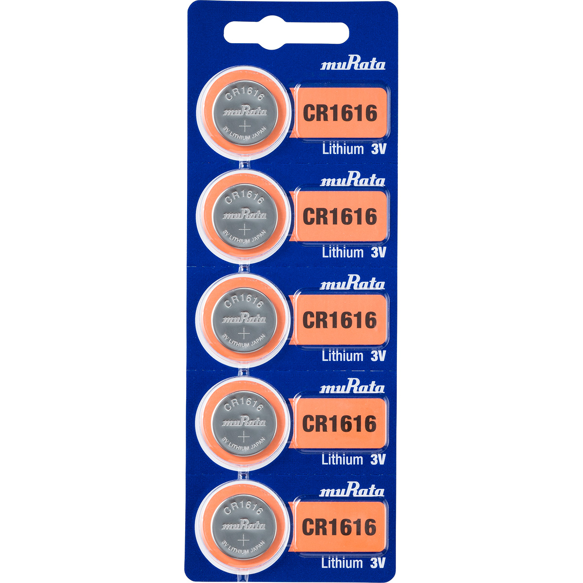 Murata Lithium Batterie CR 1616 in Stripverpackung