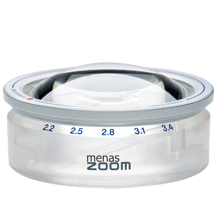 Eschenbach 14388 menasZoom, Aufsetzlupe, Vergrößerung 2,2x - 3,4x